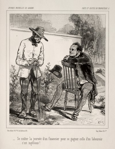 Mal Sahibinin İşlemleri ve İşlemleri by Paul Gavarni