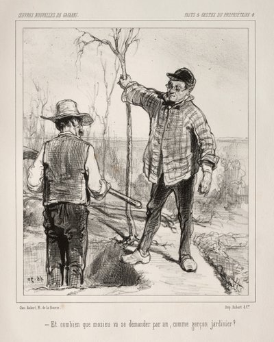 Sahibinin Eylemleri ve Eylemleri. by Paul Gavarni