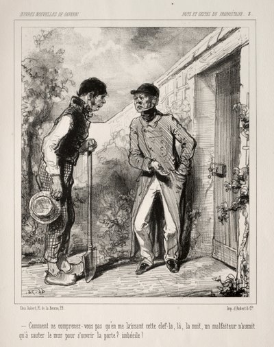 Sahibinin Eylemleri ve Eylemleri. by Paul Gavarni