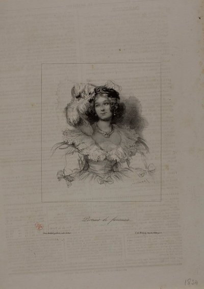 fantezi portre by Paul Gavarni