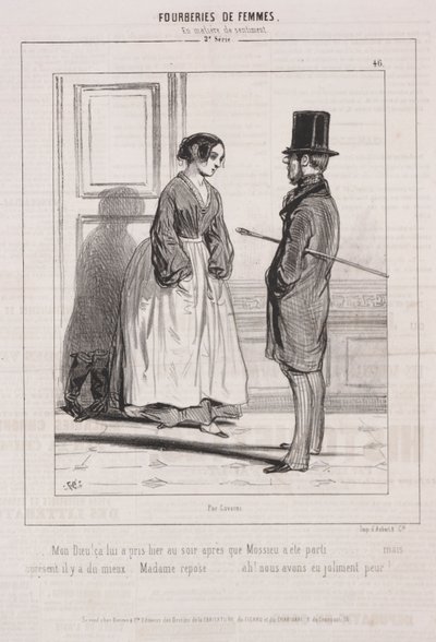 Kadınların Aldatmacaları: Duygu Konusunda, 1842. by Paul Gavarni