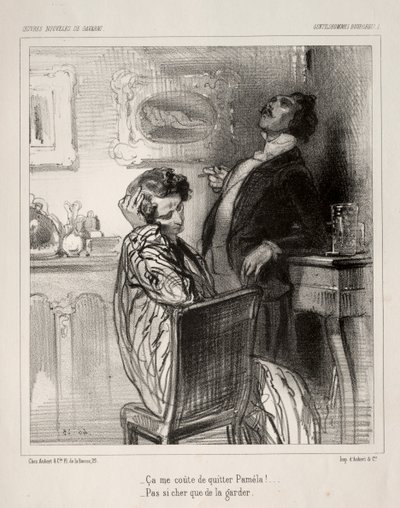 Güzel Burjuva Erkekler by Paul Gavarni