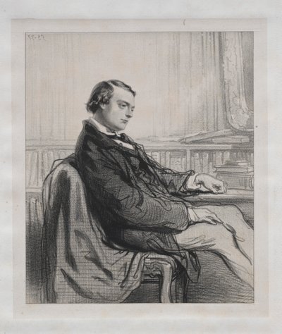 Basının Beyleri: Théodore de Banville by Paul Gavarni