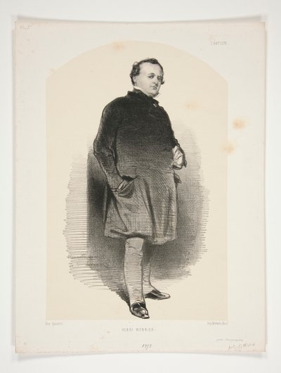 Henry Monnier by Paul Gavarni