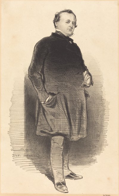 Henry Monnier by Paul Gavarni