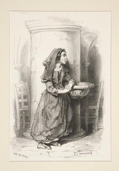 onlar için dua edeceğim by Paul Gavarni