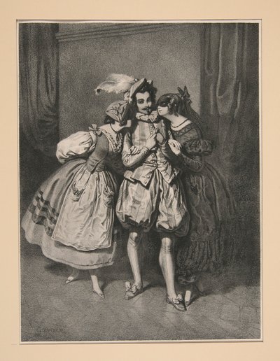 ÇİFT KARŞILAŞMA. by Paul Gavarni