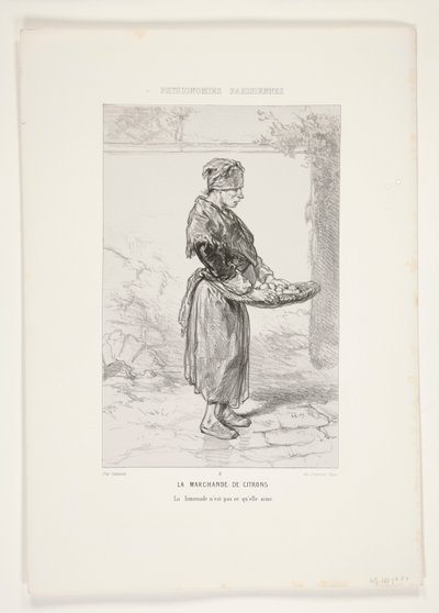 LİMON Tüccarı. limonata n by Paul Gavarni