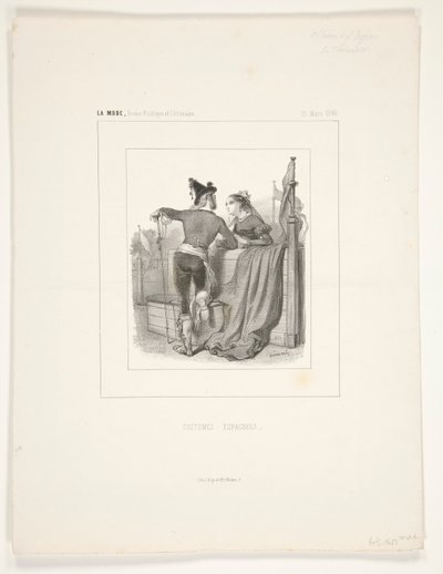 LE TOREADOR. by Paul Gavarni