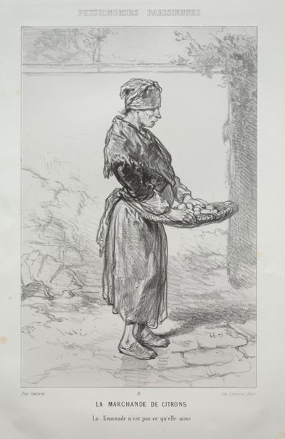 Limon Tüccarı. by Paul Gavarni