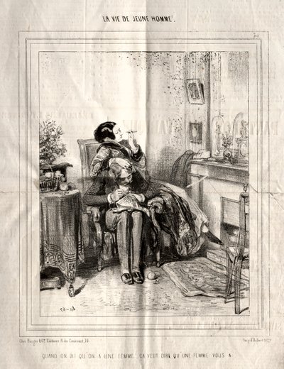 Bir Genç Adamın Hayatı, 1842. by Paul Gavarni
