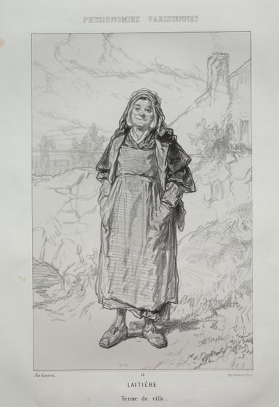 Sütçü kız by Paul Gavarni