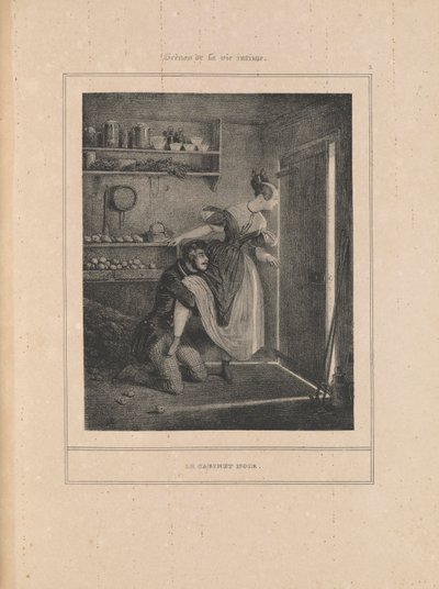 Kara Dolap, Mahrem Bir Yaşamdan Sahneler dizisinden by Paul Gavarni