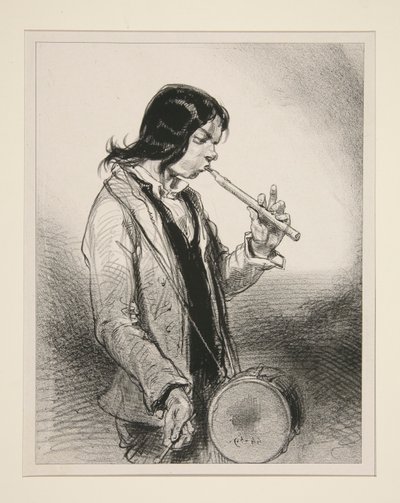 Le Galoubet. by Paul Gavarni