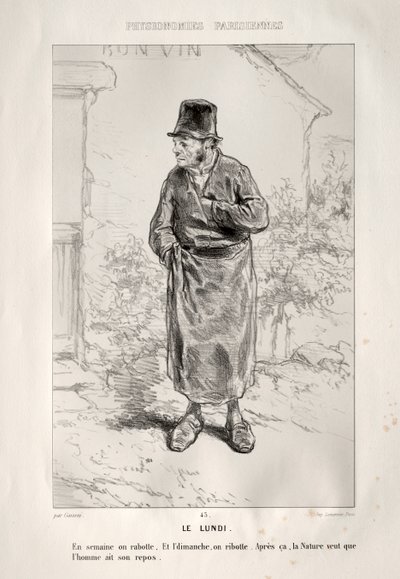 Pazartesi. by Paul Gavarni