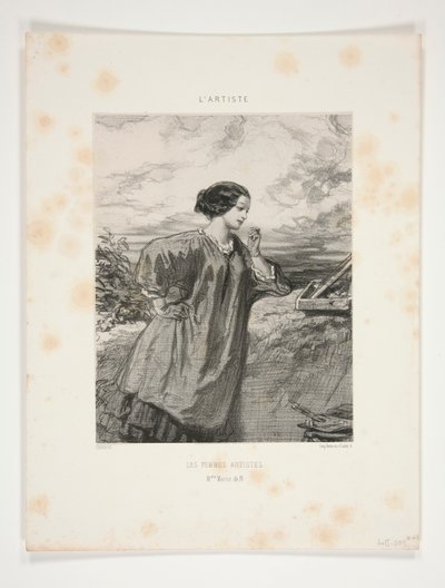 Kadın Sanatçılar / Bayan Marie de N by Paul Gavarni