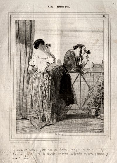 Loretteler by Paul Gavarni