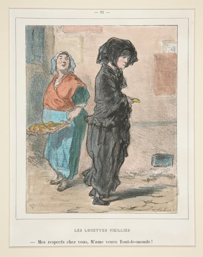 yaşlı loretler by Paul Gavarni
