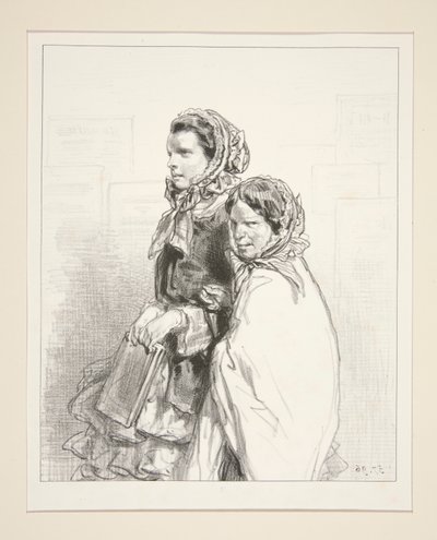 Kızım şarkı söyledi. by Paul Gavarni