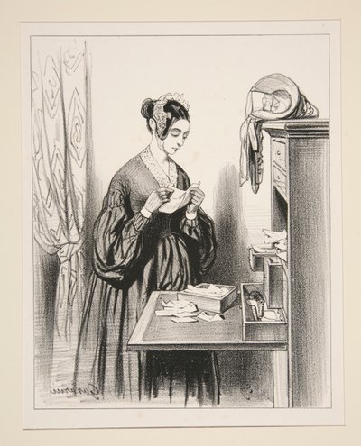 Arama emri. by Paul Gavarni