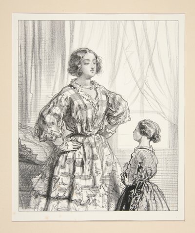anne, büyük by Paul Gavarni
