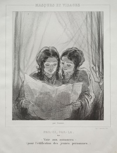 Maskeler ve Yüzler by Paul Gavarni