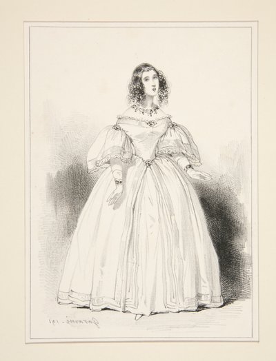 Bayan Anna Thillon by Paul Gavarni