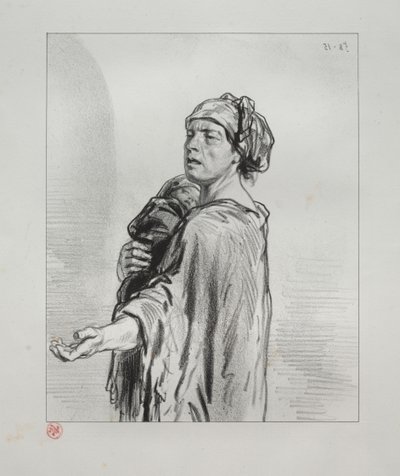 Burada ve orada: Bir Romantizmin Sonu. by Paul Gavarni
