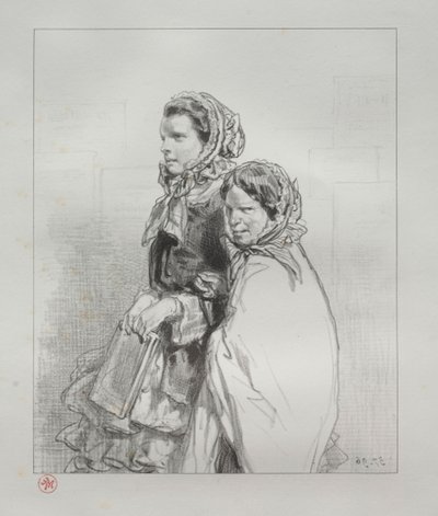 Par-ci, par-lá: Kızım şarkı söyledi, 1854-1856. by Paul Gavarni