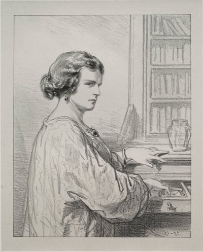 Par-ci, par-lá: Boudoir anahtarı birçok sırrı açar, 1854-1856. by Paul Gavarni
