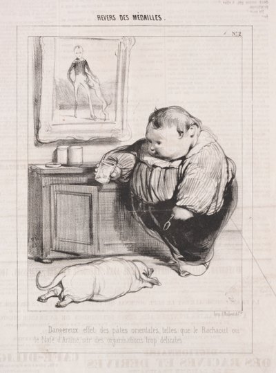 Madalyaların Tersi, 1842. by Paul Gavarni