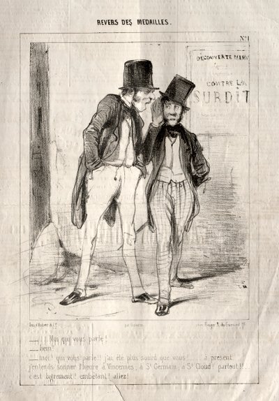 Madalyaların Tersi, 1842. by Paul Gavarni