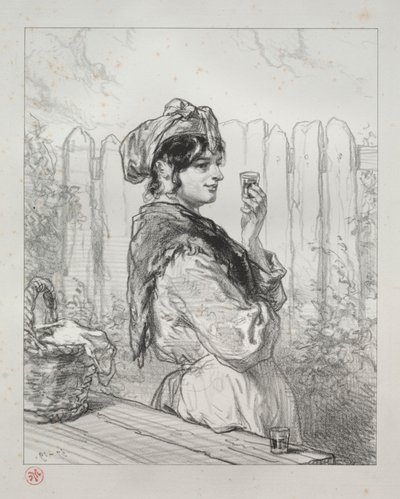 Brandi Şeftali by Paul Gavarni