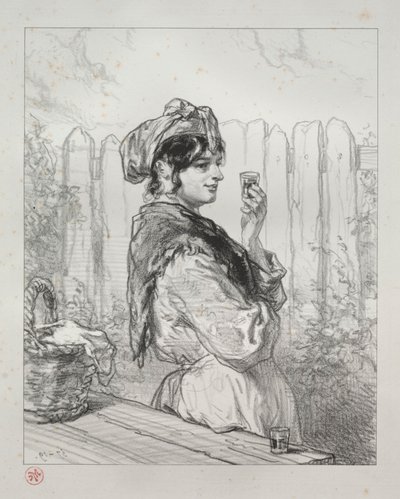 Brandi Şeftali. by Paul Gavarni