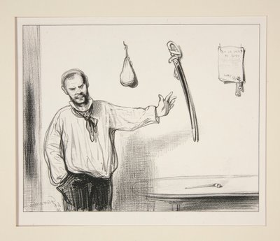 Bir Parşömen, Bir Kılıç, Bir Şaka by Paul Gavarni