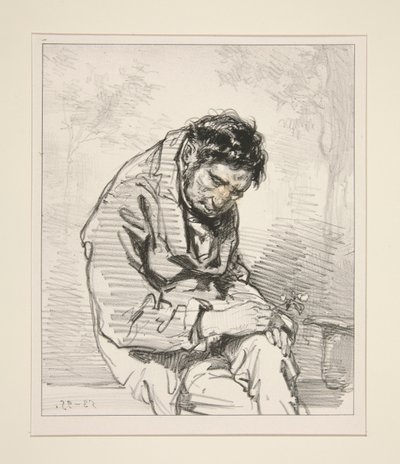 Musaların sevgilisi. by Paul Gavarni