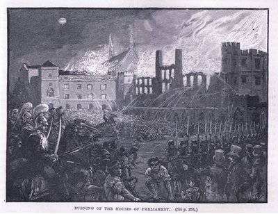 Parlamento Binalarının Yakılması 1834 by Paul Hardy