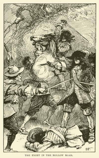 Boş Yoldaki Dövüş (gravür) by Paul Hardy