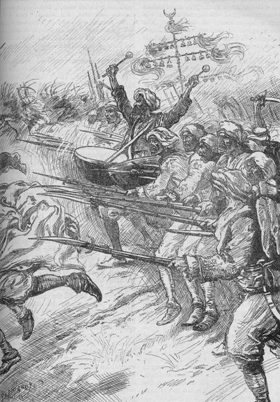Yeniçeriler Tam Hız ve Sabit Süngülerle Taarruza Geçti, 1902 by Paul Hardy