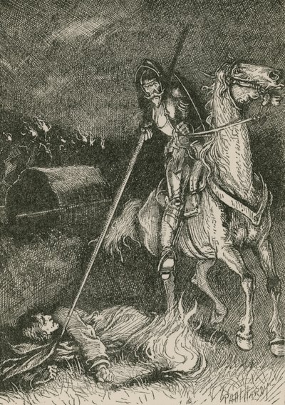 Yield, and beg thy life, or thou diest  by Paul Hardy