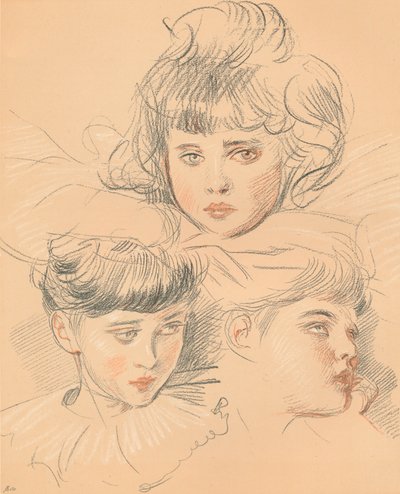 Çocuk portresi için bir eskiz, c1897 by Paul Helleu