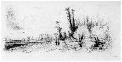 Saulaie des Environs de Paris, c1820-1870, 1924 by Paul Huet