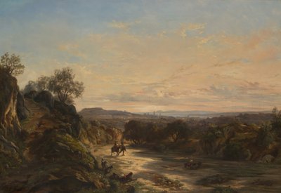 Nice yolunda, yaklaşık 1844. by Paul Huet