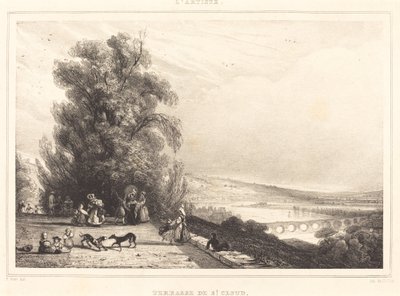 St. Cloud Terası (Terrasse de St. Cloud) by Paul Huet