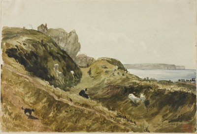 Dieppe Kayalıkları by Paul Huet