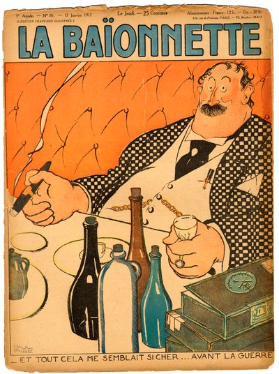 Renklerde Hiciv “La Baionnette”in Kapağı by Paul Iribe