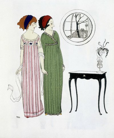 Paul Iribe tarafından çizilen “Les Dresses de Paul Poiret”ten çizilen Paul Poiret