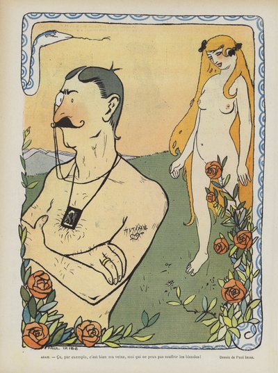 "Le Rire" dergisi için çizim by Paul Iribe