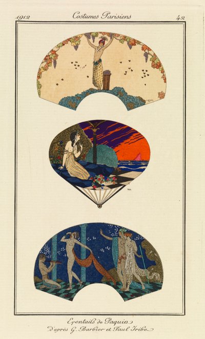'Paris Kostümleri'nden Plaka by Paul Iribe