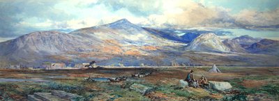 Paestum (kağıt üzerine sulu boya ve gövde rengi) by Paul Jacob Naftel